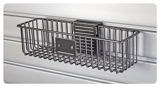 HandiSolutions HandiWall Small Basket - 3 Inch x 12 Inch (Pack of Two) for Storage on Garage Slatwall Panels - Image 2